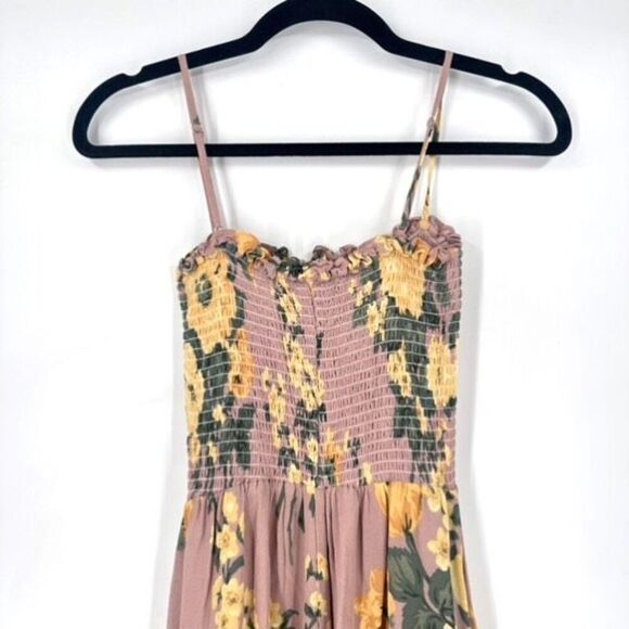 Reformation‎ Ceylon Antoniette Blush Pink Floral Maxi Dress Small Romantic - Picture 3 of 11